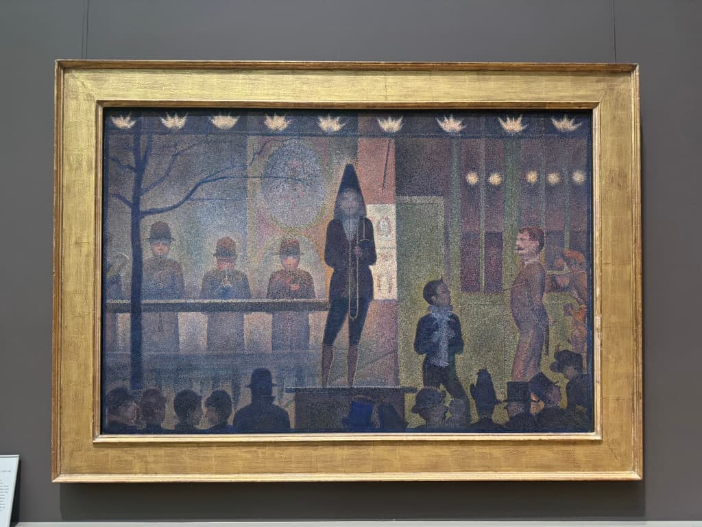 The Circus Parade, Georges Seurat, c. 1888, oil on canvas